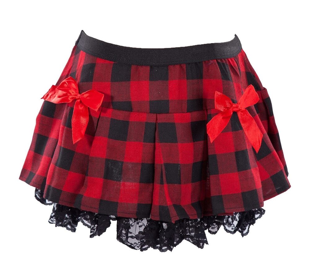 4872 J.Templeton ’s Plaid Schoolgirl Outfit Pleated Ruffle Cheerleader